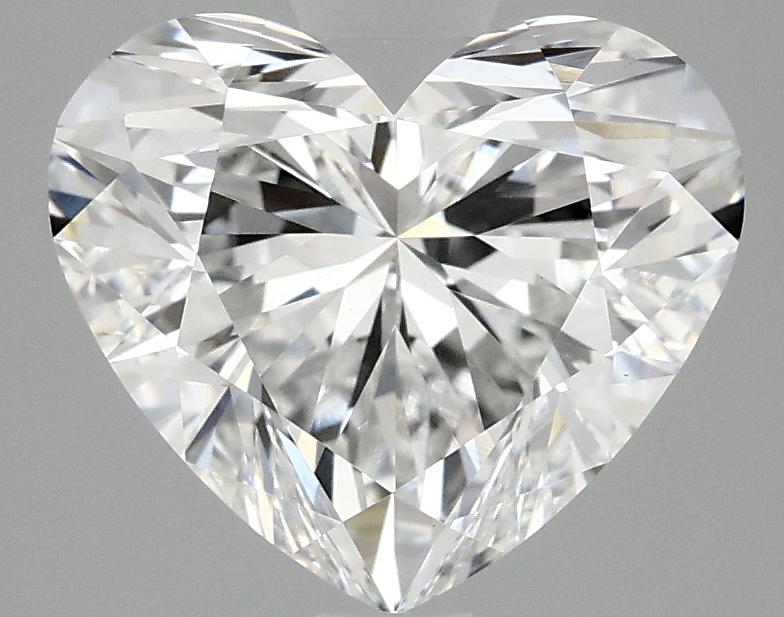 3.08 Carat Heart Shaped Ideal Cut VVS2 IGI Certified Lab Grown Diamond