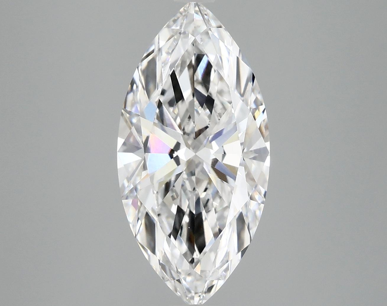 3.0 Carat Marquise Shaped Ideal Cut VVS2 IGI Certified Lab Grown Diamond