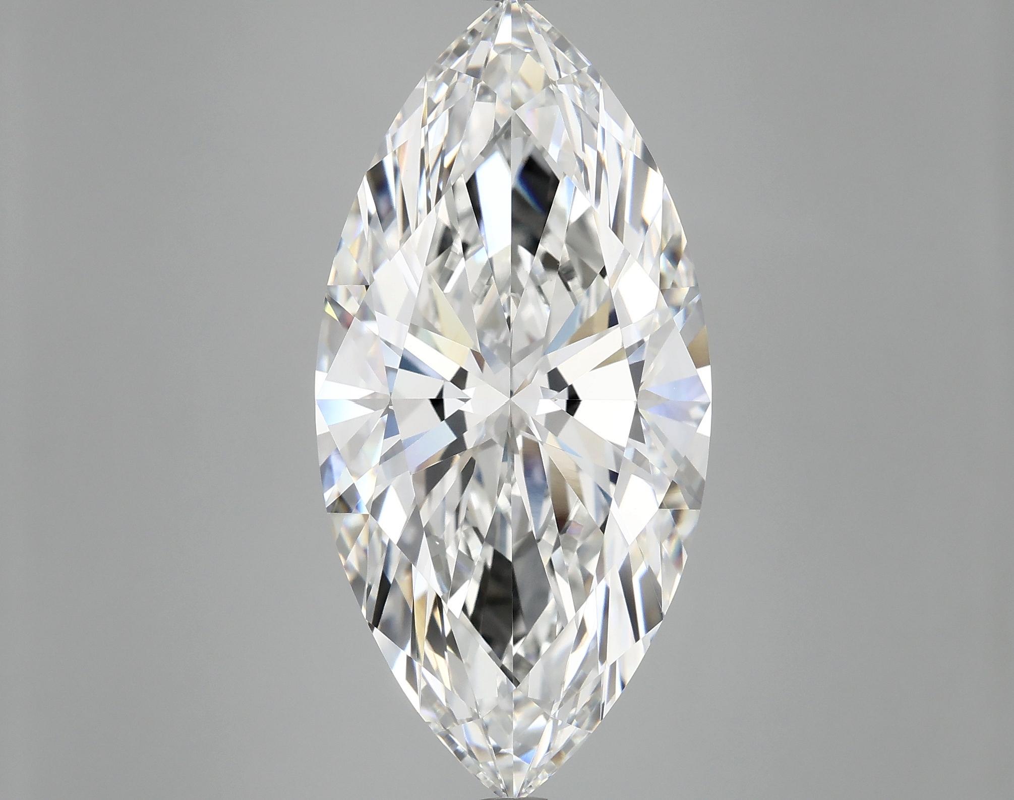 10.84 Carat Marquise Shaped Excellent Cut VVS2 IGI Certified Lab Grown Diamond