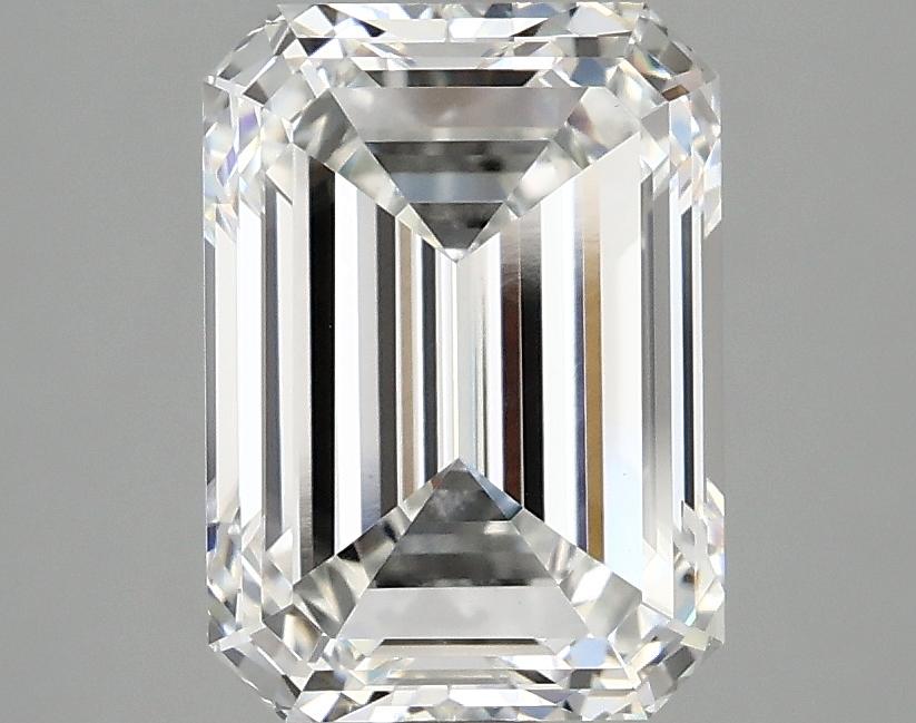 3.07 Carat Emerald Shaped Excellent Cut VVS2 IGI Certified Lab Grown Diamond