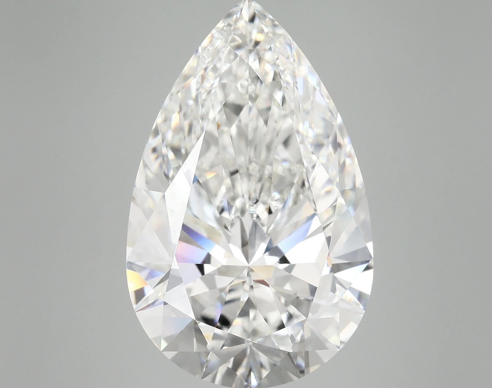 10.4 Carat Pear Shaped Ideal Cut VVS2 IGI Certified Lab Grown Diamond