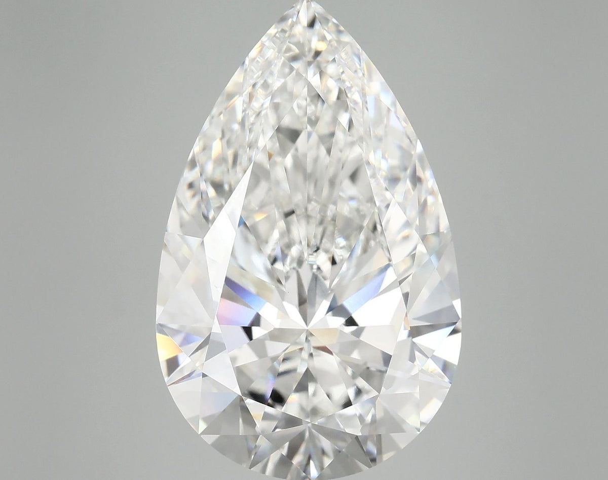 10.4 Carat Pear Shaped Ideal Cut VVS2 IGI Certified Lab Grown Diamond