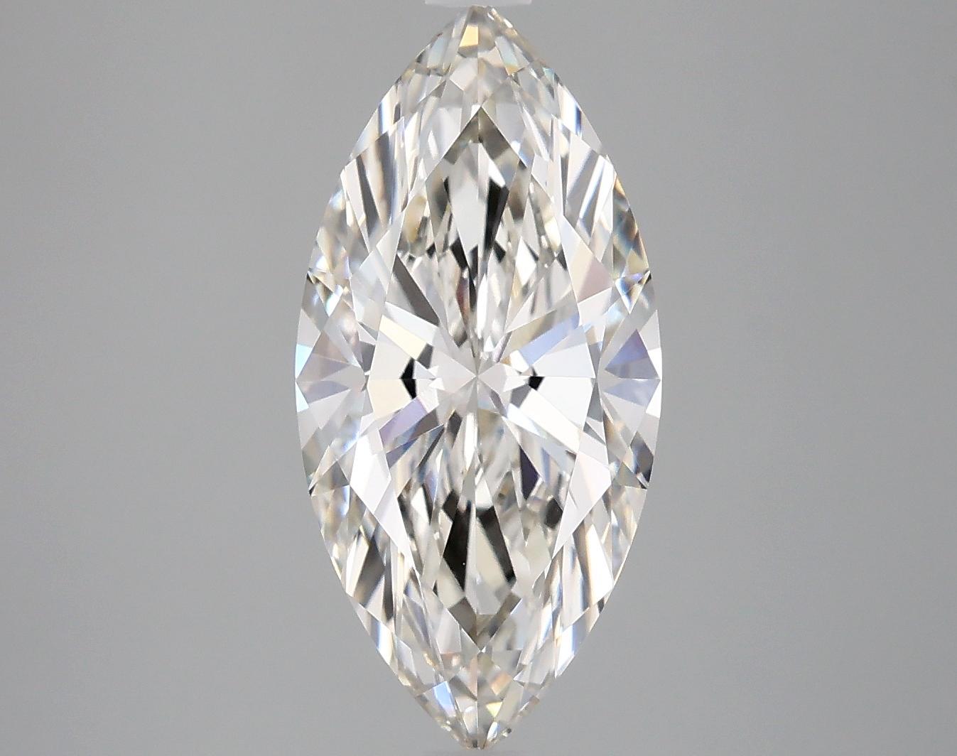 3.06 Carat Marquise Shaped Excellent Cut VVS1 IGI Certified Lab Grown Diamond