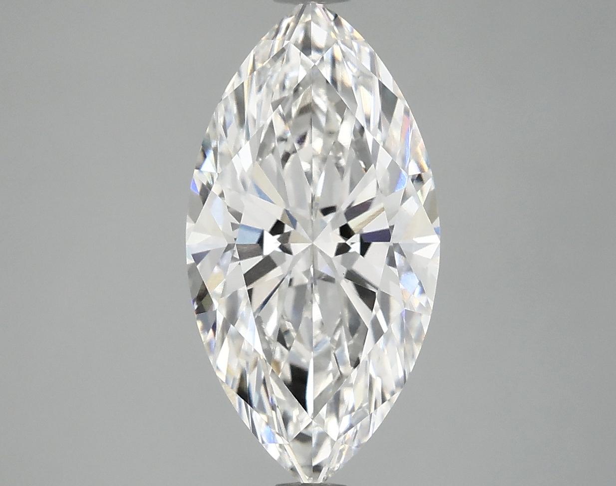 3.09 Carat Marquise Shaped Ideal Cut VVS2 IGI Certified Lab Grown Diamond