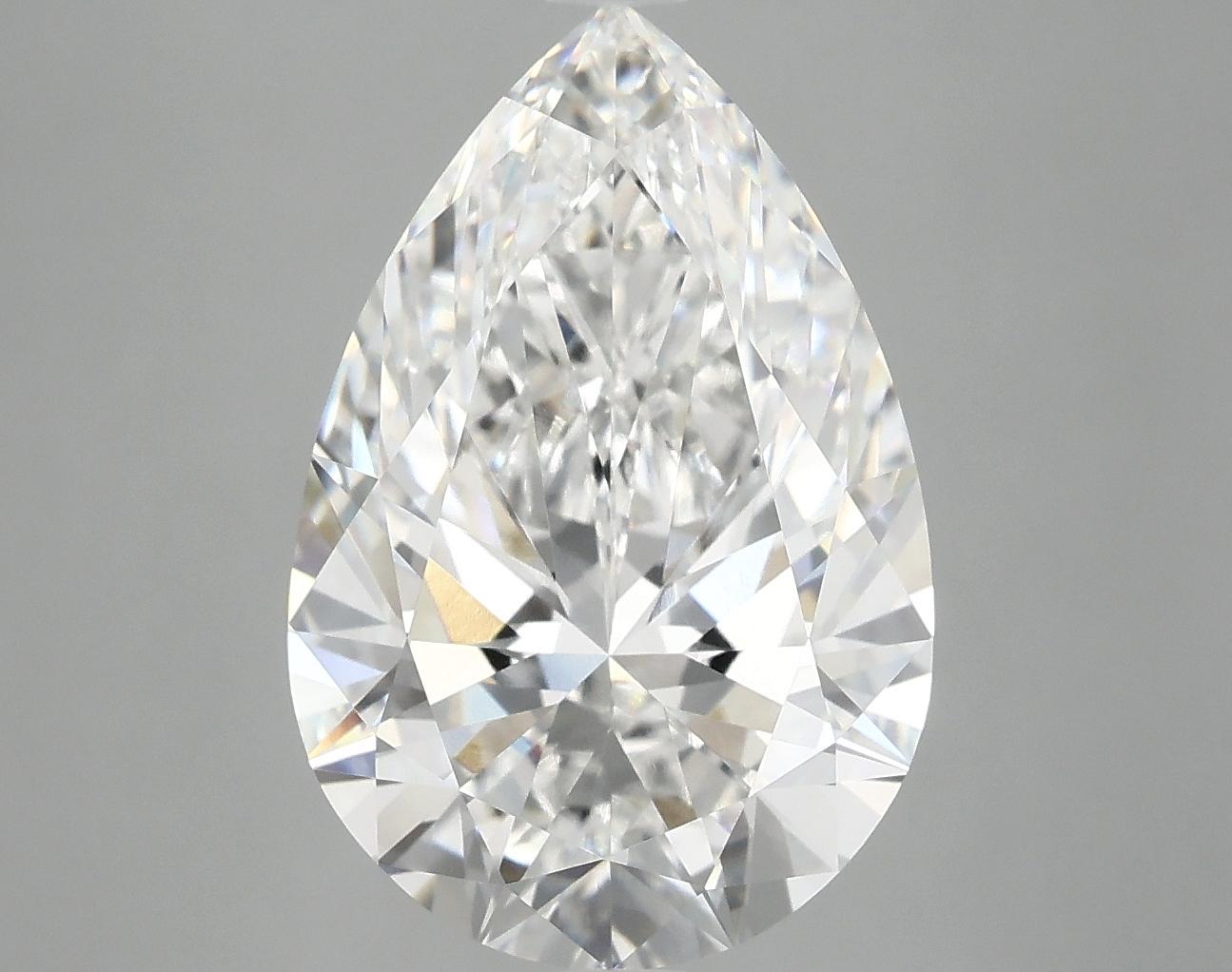 5.03 Carat Pear Shaped Excellent Cut VVS2 IGI Certified Lab Grown Diamond