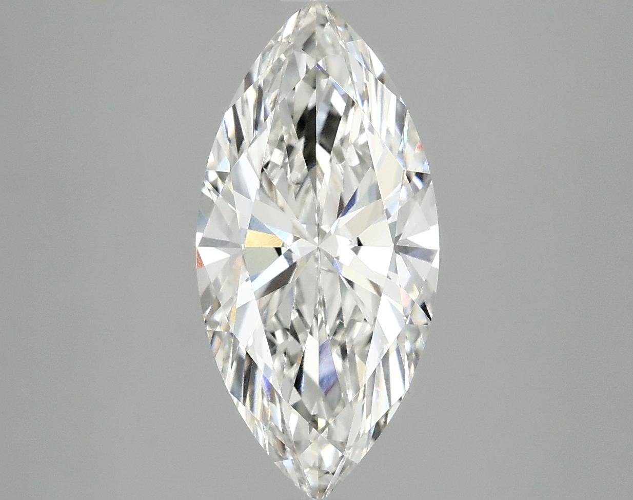 2.5 Carat Marquise Shaped Excellent Cut VVS2 IGI Certified Lab Grown Diamond