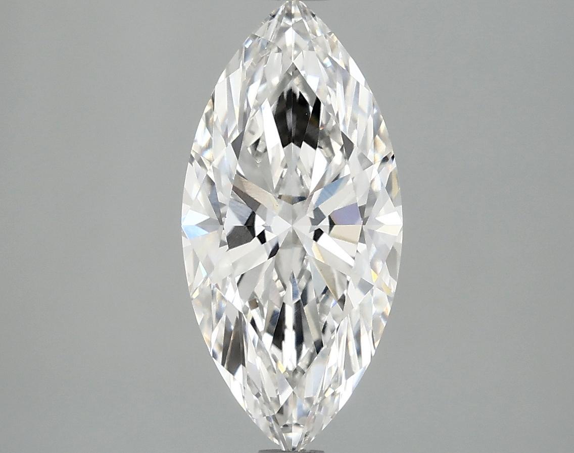 2.05 Carat Marquise Shaped Excellent Cut VVS2 IGI Certified Lab Grown Diamond