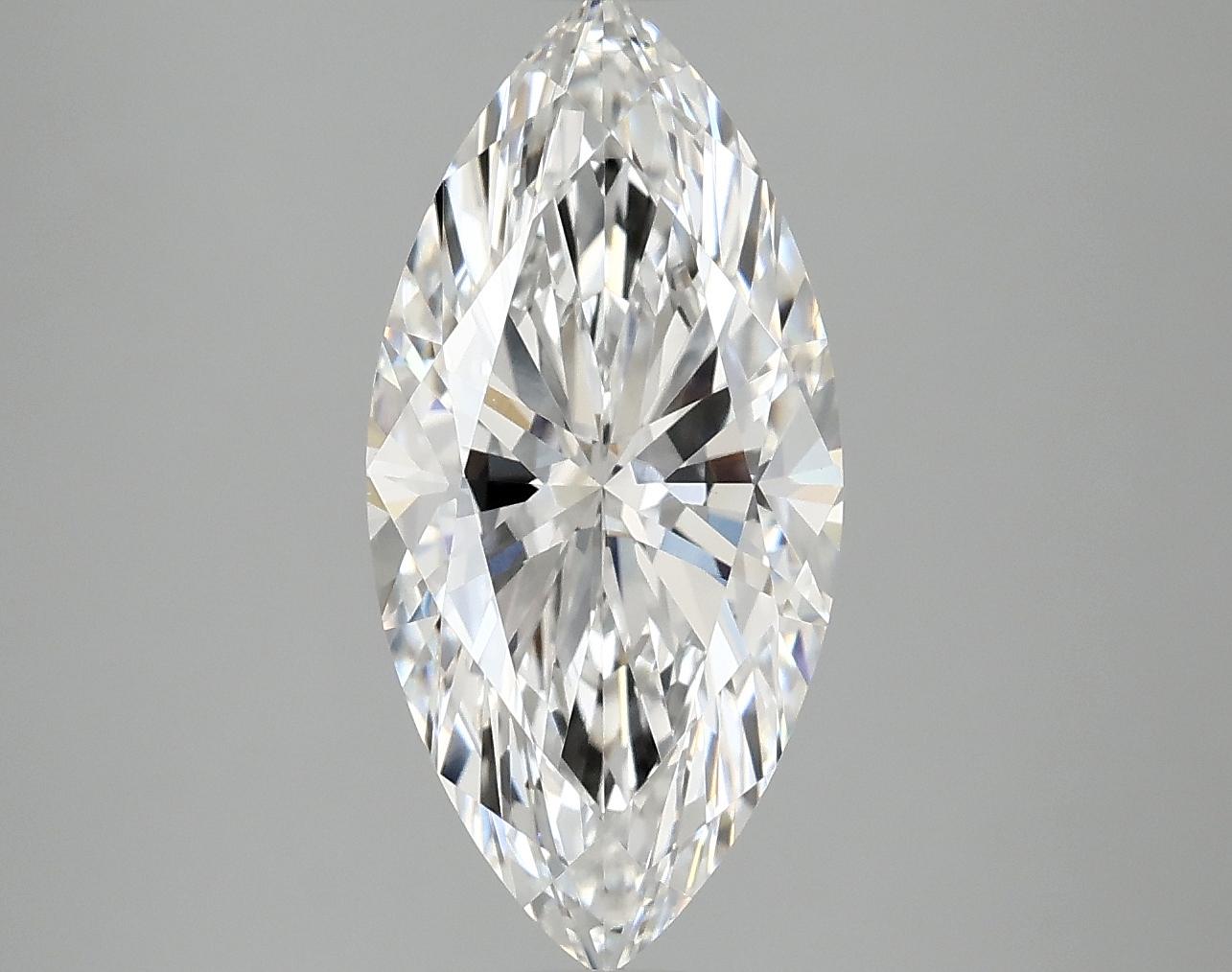 3.08 Carat Marquise Shaped Excellent Cut VVS2 IGI Certified Lab Grown Diamond