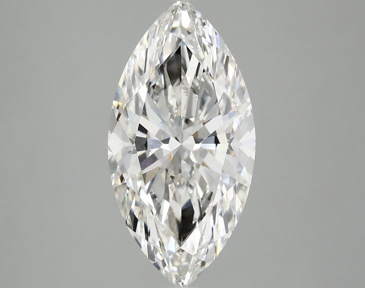 3.05 Carat Marquise Shaped Ideal Cut VVS2 IGI Certified Lab Grown Diamond