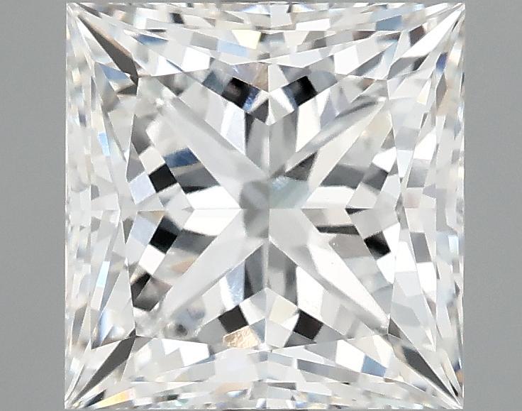 4.09 Carat Princess Shaped Ideal Cut VVS2 IGI Certified Lab Grown Diamond