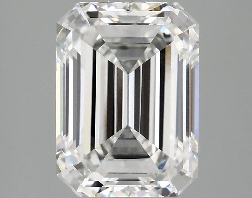 3.09 Carat Emerald Shaped Excellent Cut VVS2 IGI Certified Lab Grown Diamond