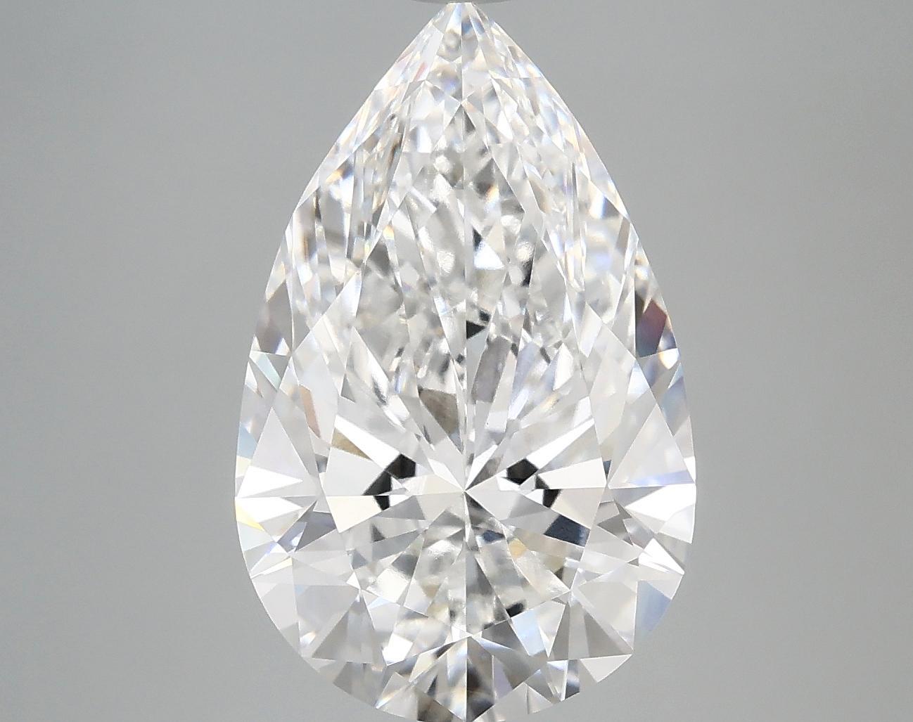 4.99 Carat Pear Shaped Ideal Cut VVS2 IGI Certified Lab Grown Diamond