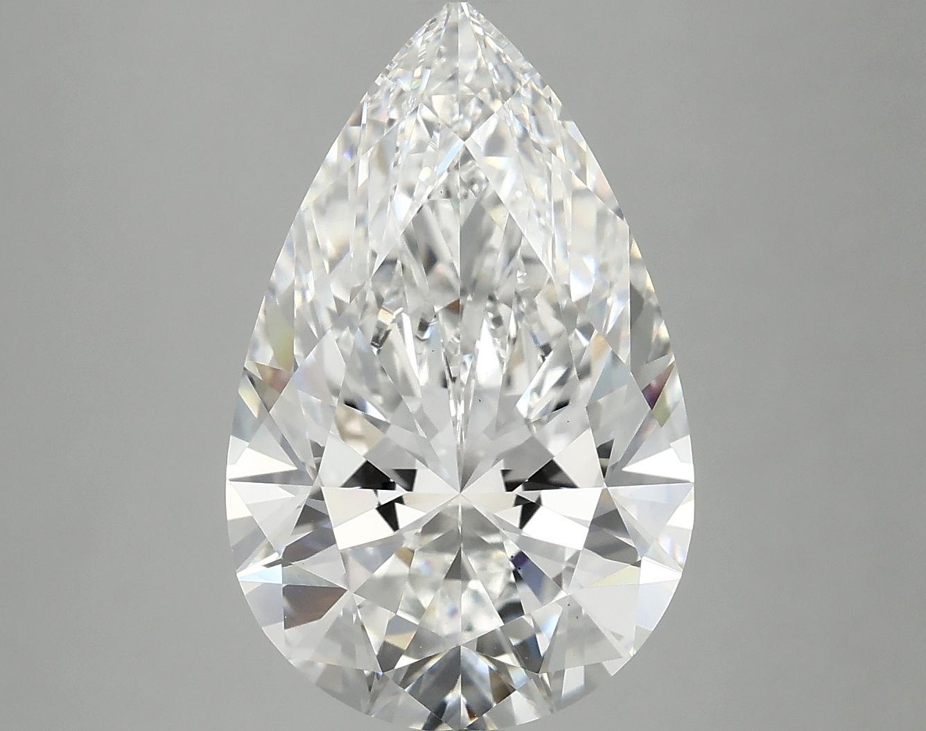 5.46 Carat Pear Shaped Ideal Cut VS1 IGI Certified Lab Grown Diamond