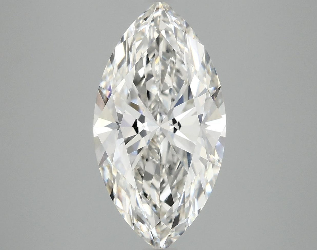 3.04 Carat Marquise Shaped Excellent Cut VVS2 IGI Certified Lab Grown Diamond