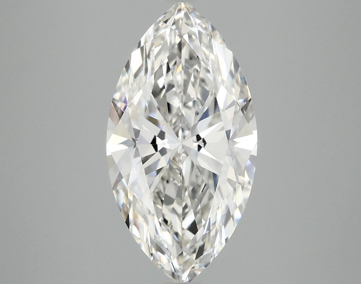 3.04 Carat Marquise Shaped Excellent Cut VVS2 IGI Certified Lab Grown Diamond