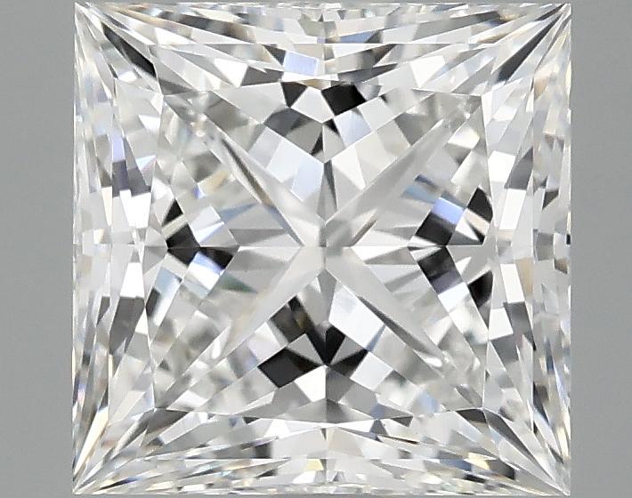 3.09 Carat Princess Shaped Ideal Cut VVS2 IGI Certified Lab Grown Diamond