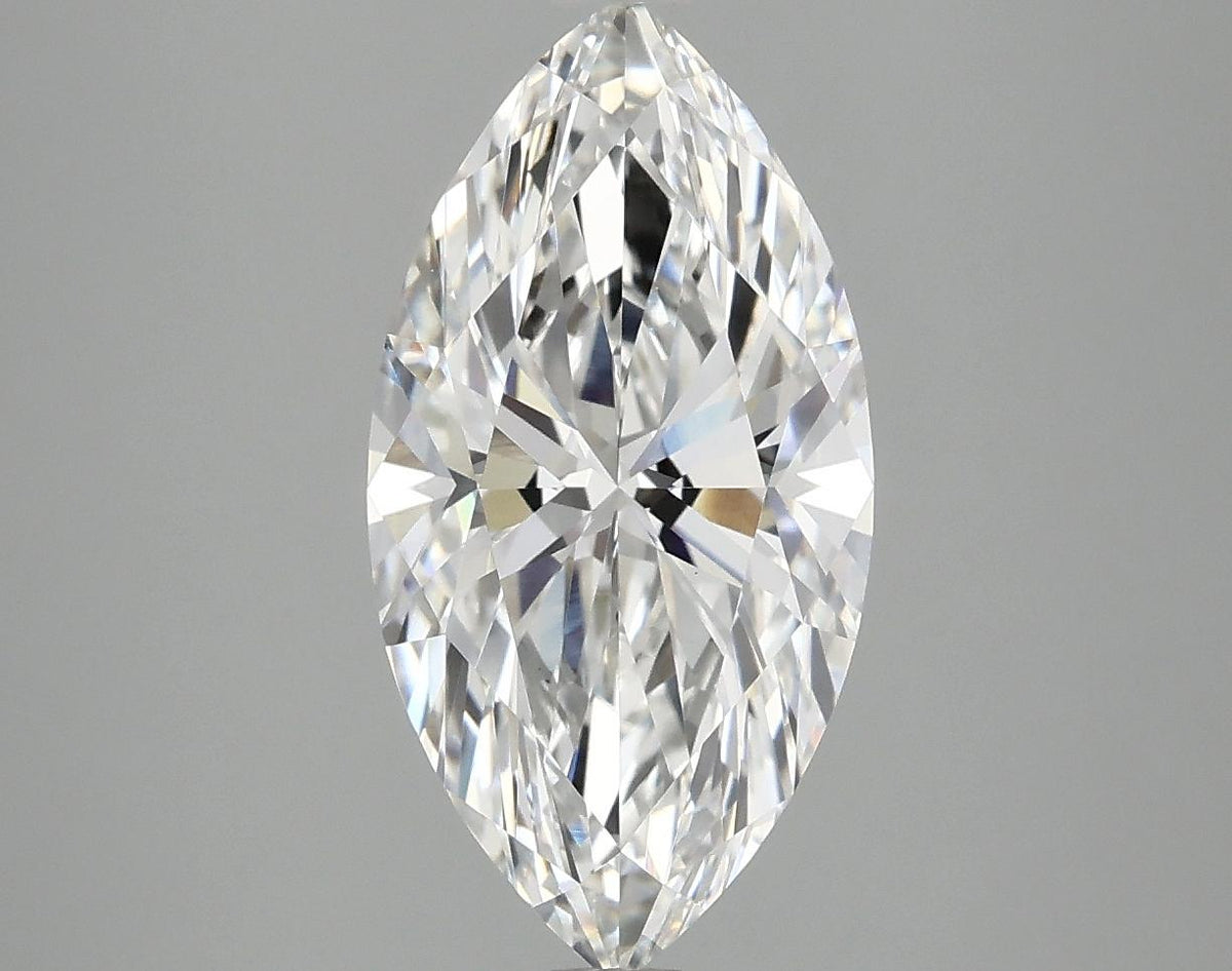 3.08 Carat Marquise Shaped Ideal Cut VVS2 IGI Certified Lab Grown Diamond