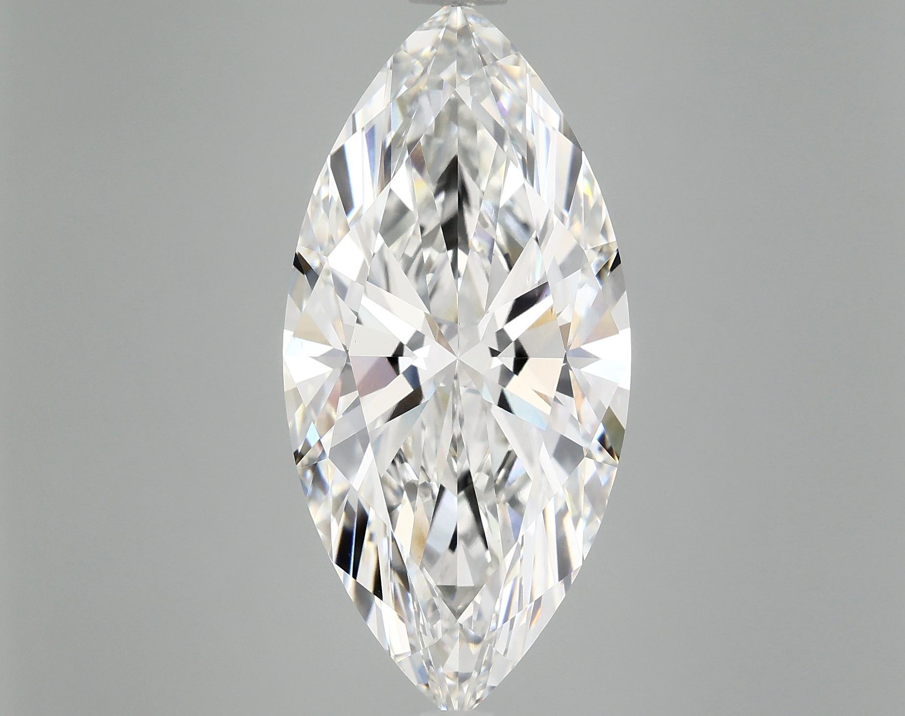 8.27 Carat Marquise Shaped Excellent Cut VVS2 IGI Certified Lab Grown Diamond