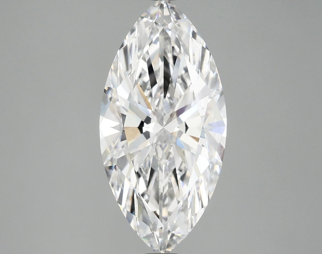 3.02 Carat Marquise Shaped Ideal Cut VVS2 IGI Certified Lab Grown Diamond