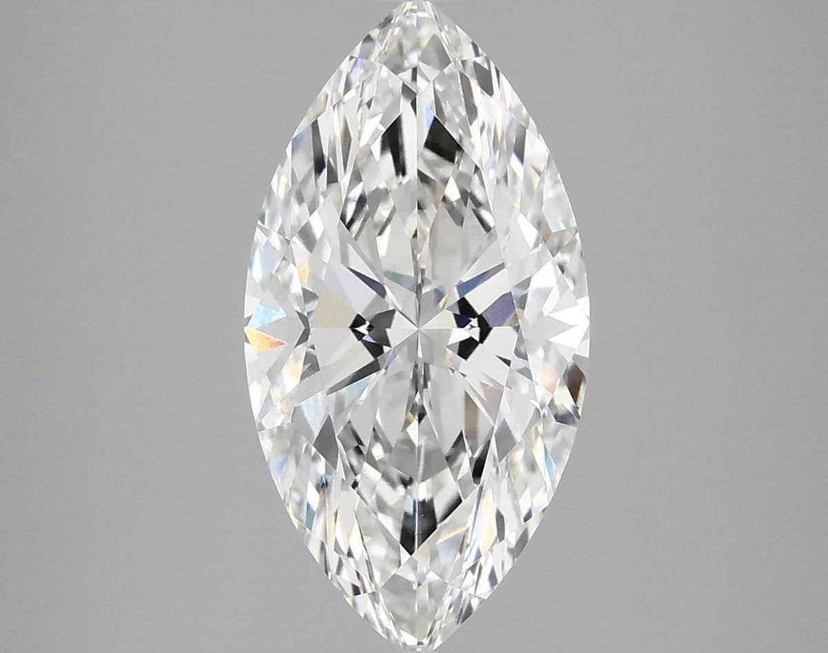 3.1 Carat Marquise Shaped Ideal Cut VVS2 IGI Certified Lab Grown Diamond