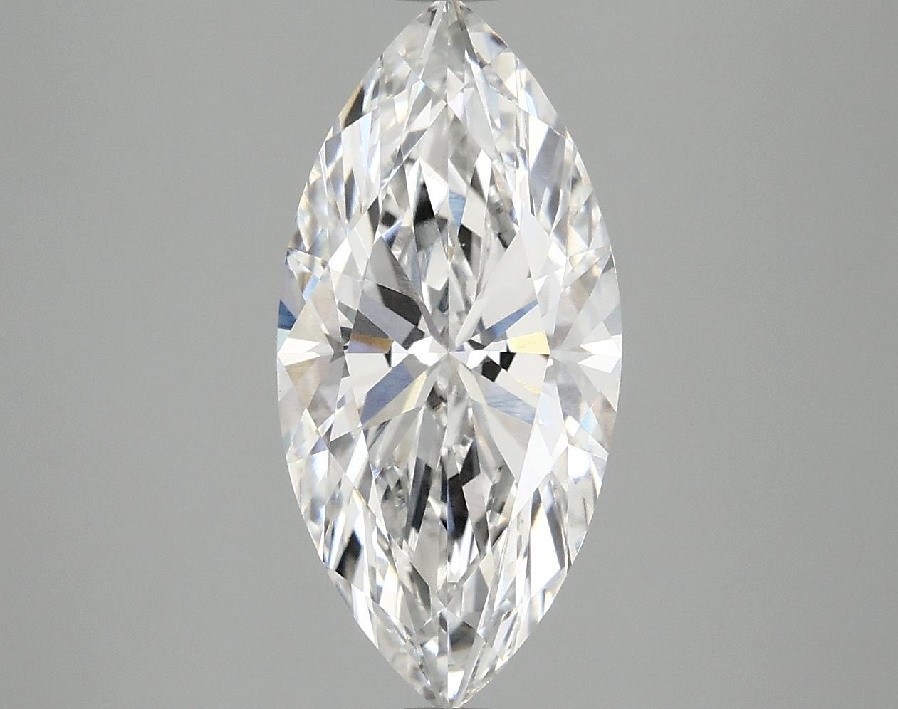 2.98 Carat Marquise Shaped Excellent Cut VVS2 IGI Certified Lab Grown Diamond