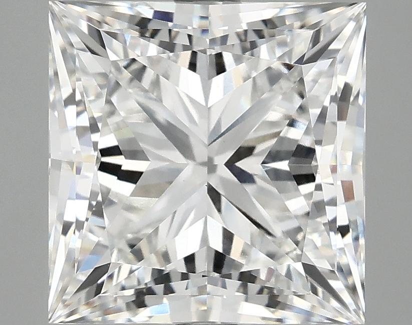 5.08 Carat Princess Shaped Ideal Cut VVS2 IGI Certified Lab Grown Diamond
