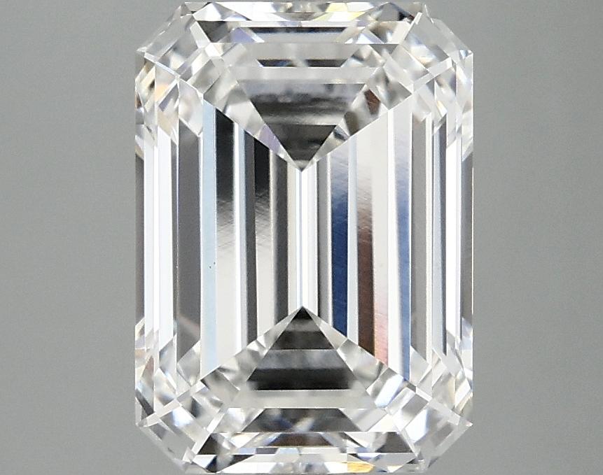 3.1 Carat Emerald Shaped Ideal Cut VVS2 IGI Certified Lab Grown Diamond
