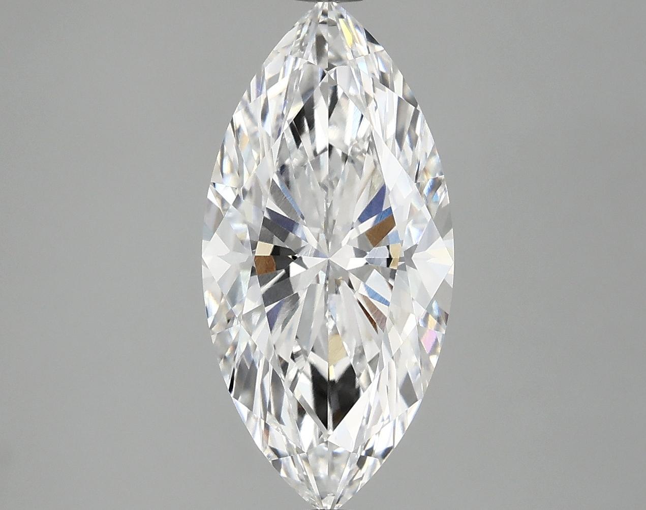 3.06 Carat Marquise Shaped Excellent Cut VVS2 IGI Certified Lab Grown Diamond