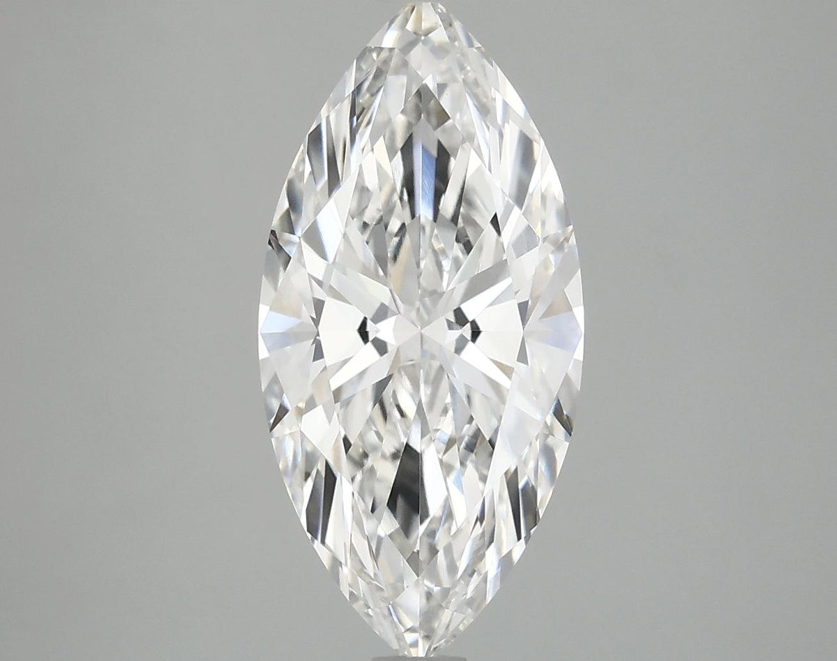 2.98 Carat Marquise Shaped Excellent Cut VVS2 IGI Certified Lab Grown Diamond