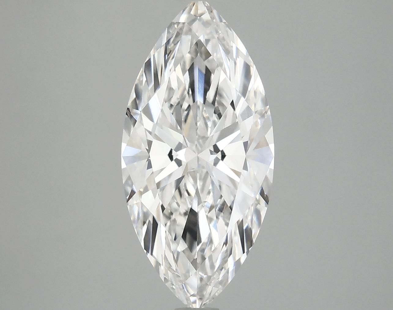 2.98 Carat Marquise Shaped Excellent Cut VVS2 IGI Certified Lab Grown Diamond