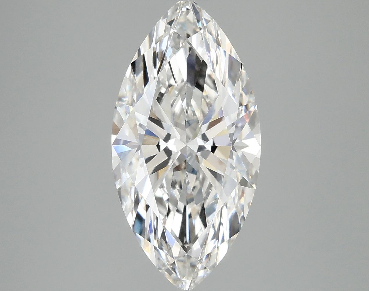 3.06 Carat Marquise Shaped Ideal Cut VVS2 IGI Certified Lab Grown Diamond