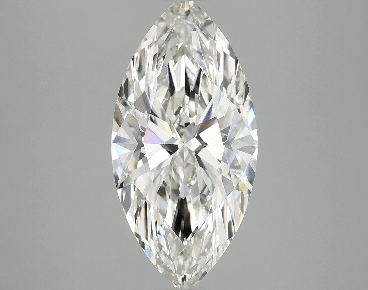 3.06 Carat Marquise Shaped Ideal Cut VVS2 IGI Certified Lab Grown Diamond