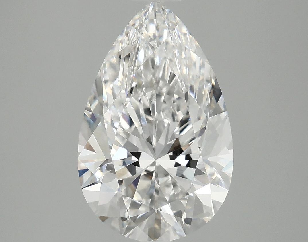 3.05 Carat Pear Shaped Ideal Cut VVS2 IGI Certified Lab Grown Diamond