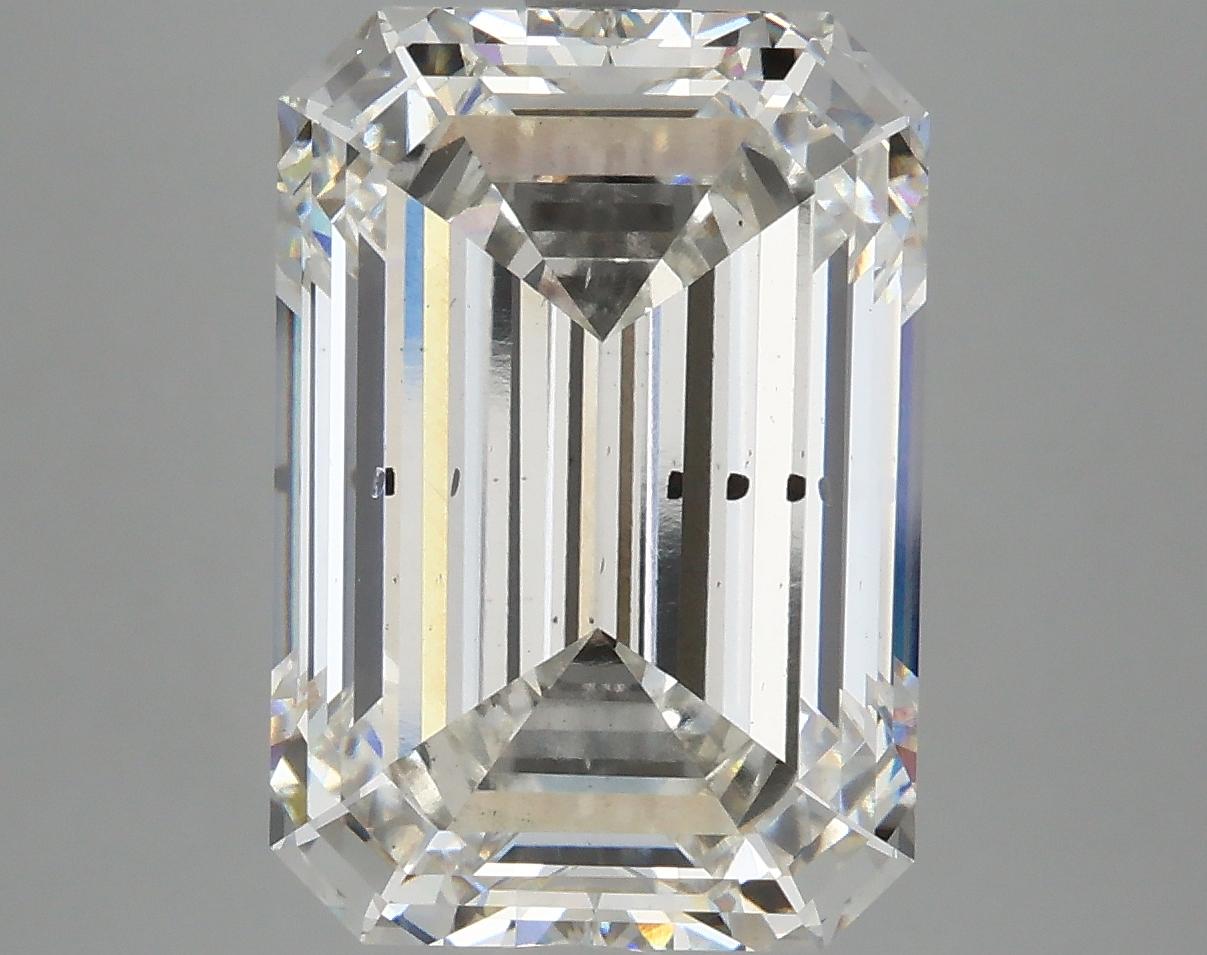 7.27 Carat Emerald Shaped Ideal Cut SI1 IGI Certified Lab Grown Diamond
