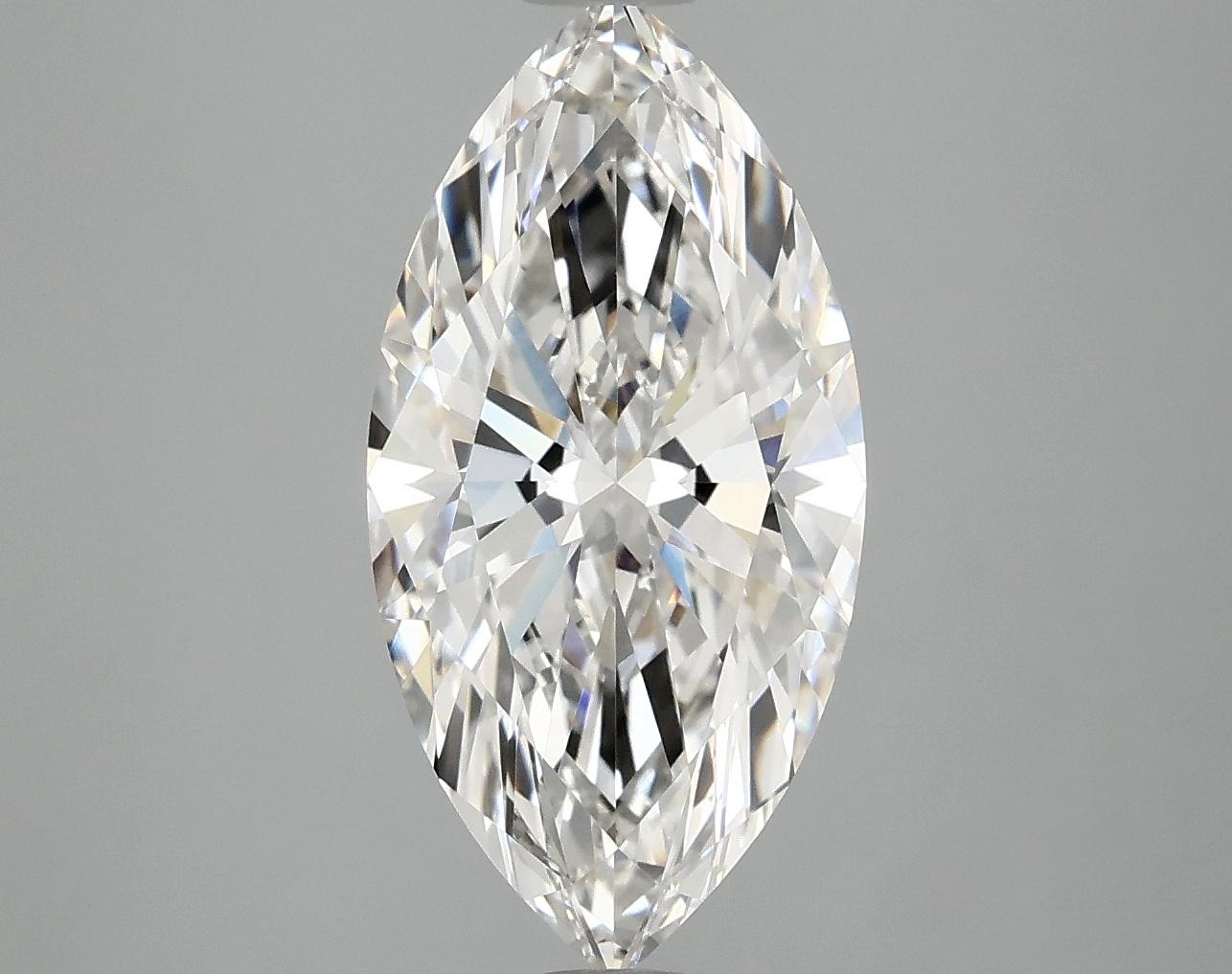 3.09 Carat Marquise Shaped Ideal Cut VVS2 IGI Certified Lab Grown Diamond