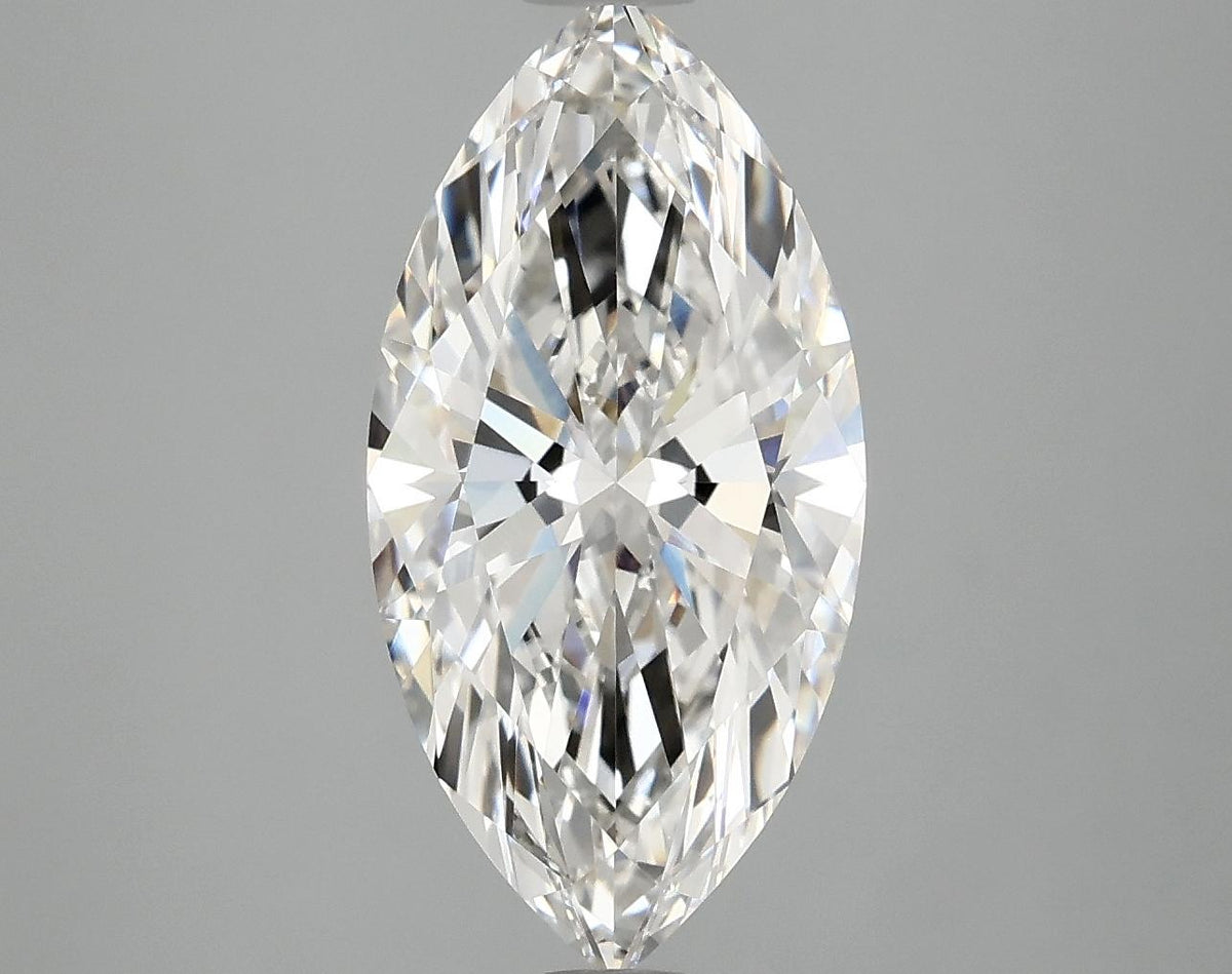 3.09 Carat Marquise Shaped Ideal Cut VVS2 IGI Certified Lab Grown Diamond