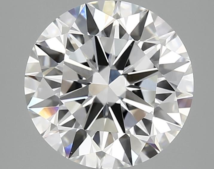 3.07 Carat Round Shaped Excellent Cut VVS2 IGI Certified Lab Grown Diamond