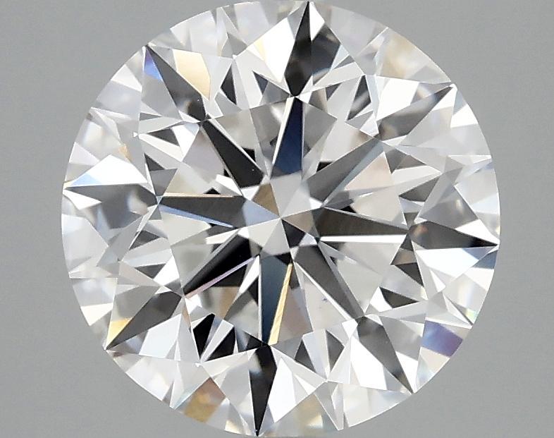 3.07 Carat Round Shaped Excellent Cut VVS2 IGI Certified Lab Grown Diamond