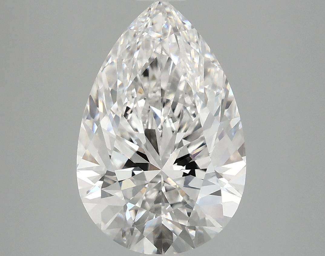 3.05 Carat Pear Shaped Excellent Cut VVS2 IGI Certified Lab Grown Diamond