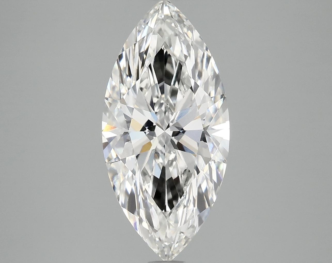 2.87 Carat Marquise Shaped Excellent Cut VS1 IGI Certified Lab Grown Diamond