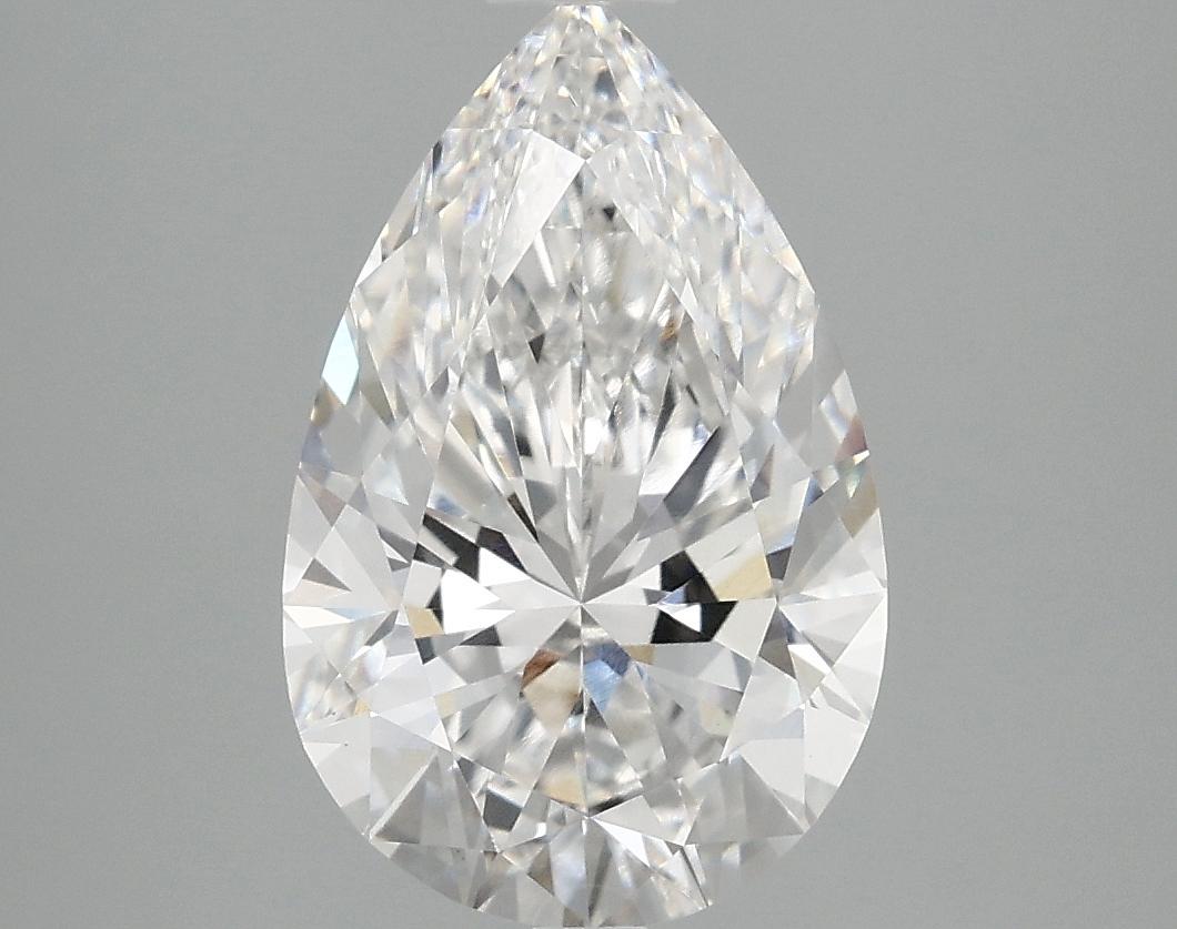 3.03 Carat Pear Shaped Ideal Cut VVS2 IGI Certified Lab Grown Diamond