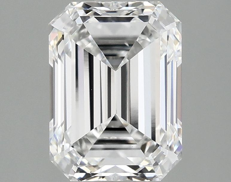 2.5 Carat Emerald Shaped Excellent Cut VVS2 IGI Certified Lab Grown Diamond