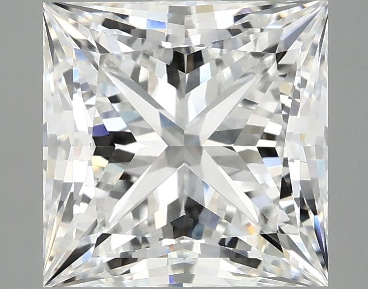 4.07 Carat Princess Shaped Ideal Cut VVS2 IGI Certified Lab Grown Diamond