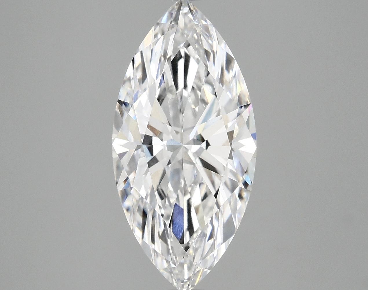3.09 Carat Marquise Shaped Excellent Cut VVS2 IGI Certified Lab Grown Diamond