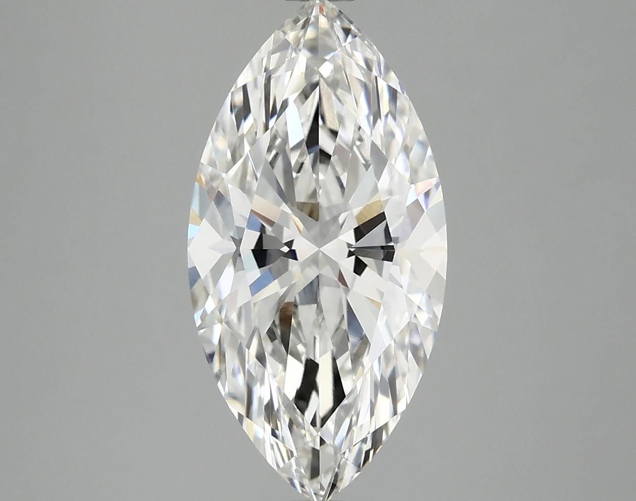 3.05 Carat Marquise Shaped Ideal Cut VVS2 IGI Certified Lab Grown Diamond