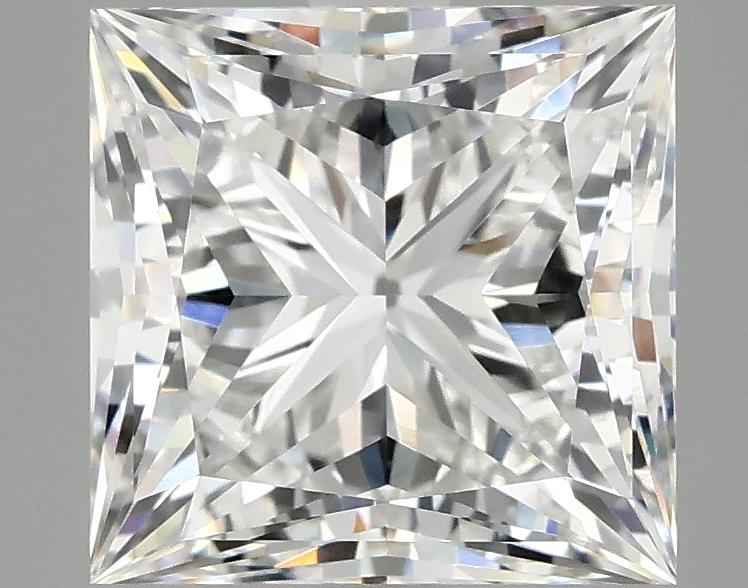 4.12 Carat Princess Shaped Ideal Cut VVS2 IGI Certified Lab Grown Diamond