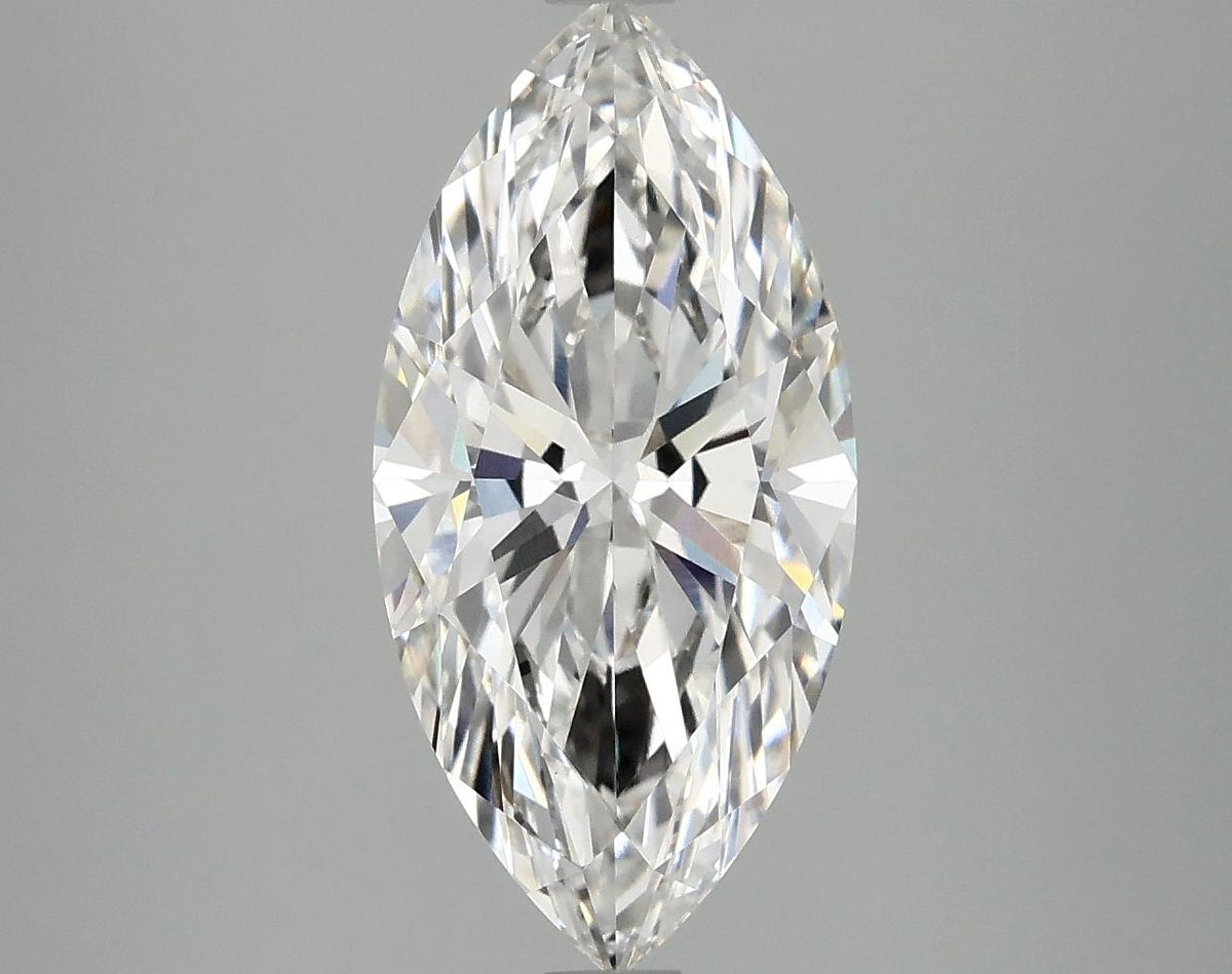 3.09 Carat Marquise Shaped Ideal Cut VVS2 IGI Certified Lab Grown Diamond