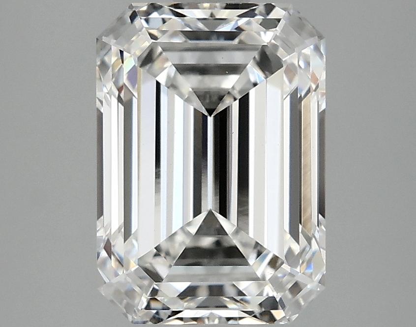 3.06 Carat Emerald Shaped Ideal Cut VVS2 IGI Certified Lab Grown Diamond