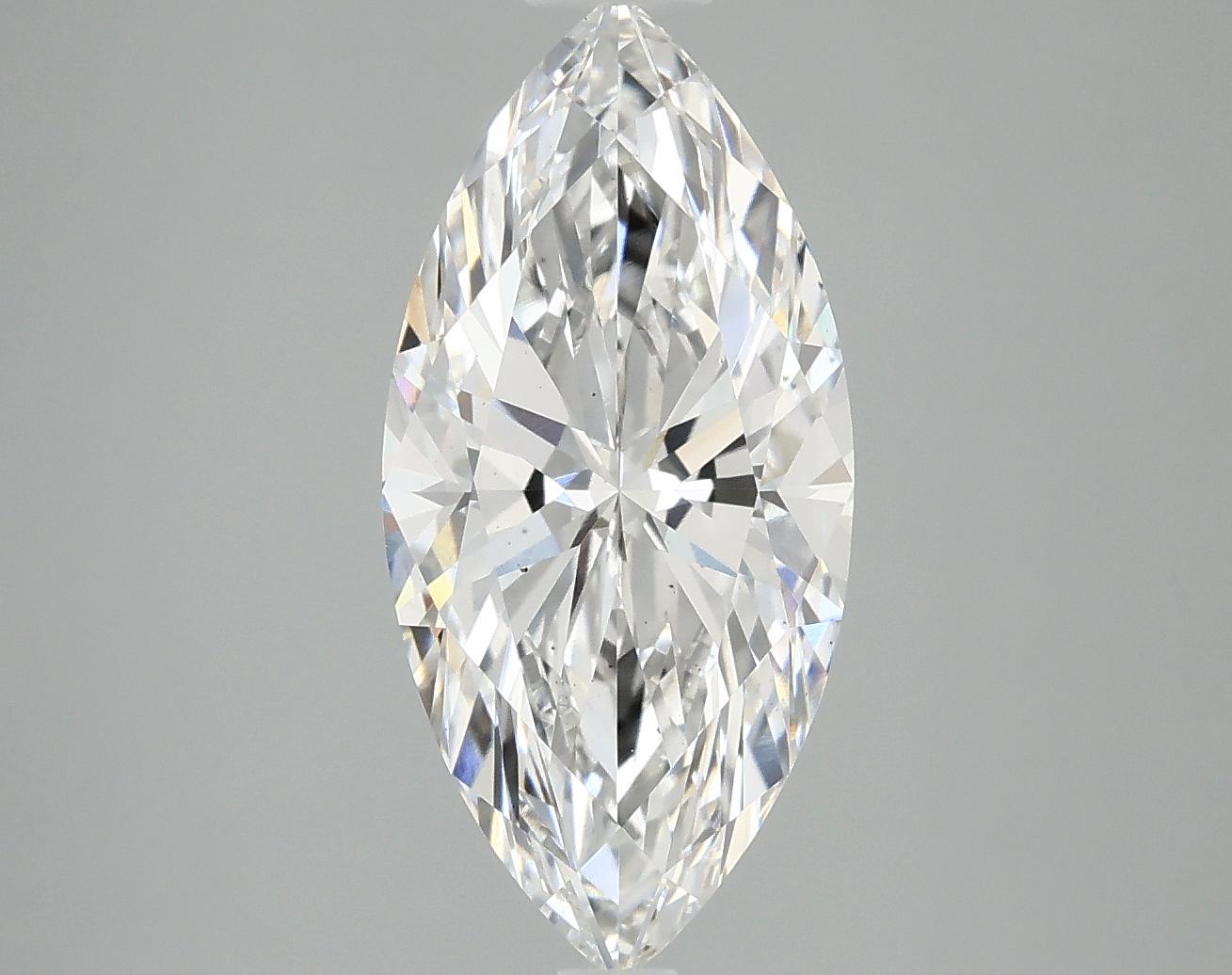 3.05 Carat Marquise Shaped Excellent Cut VS2 IGI Certified Lab Grown Diamond