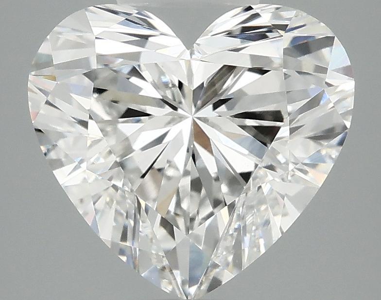 3.09 Carat Heart Shaped Ideal Cut VVS2 IGI Certified Lab Grown Diamond